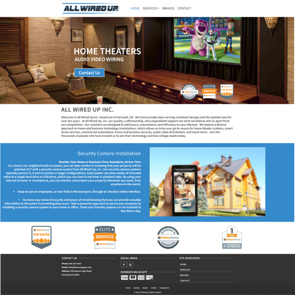All Wired Up Website Design