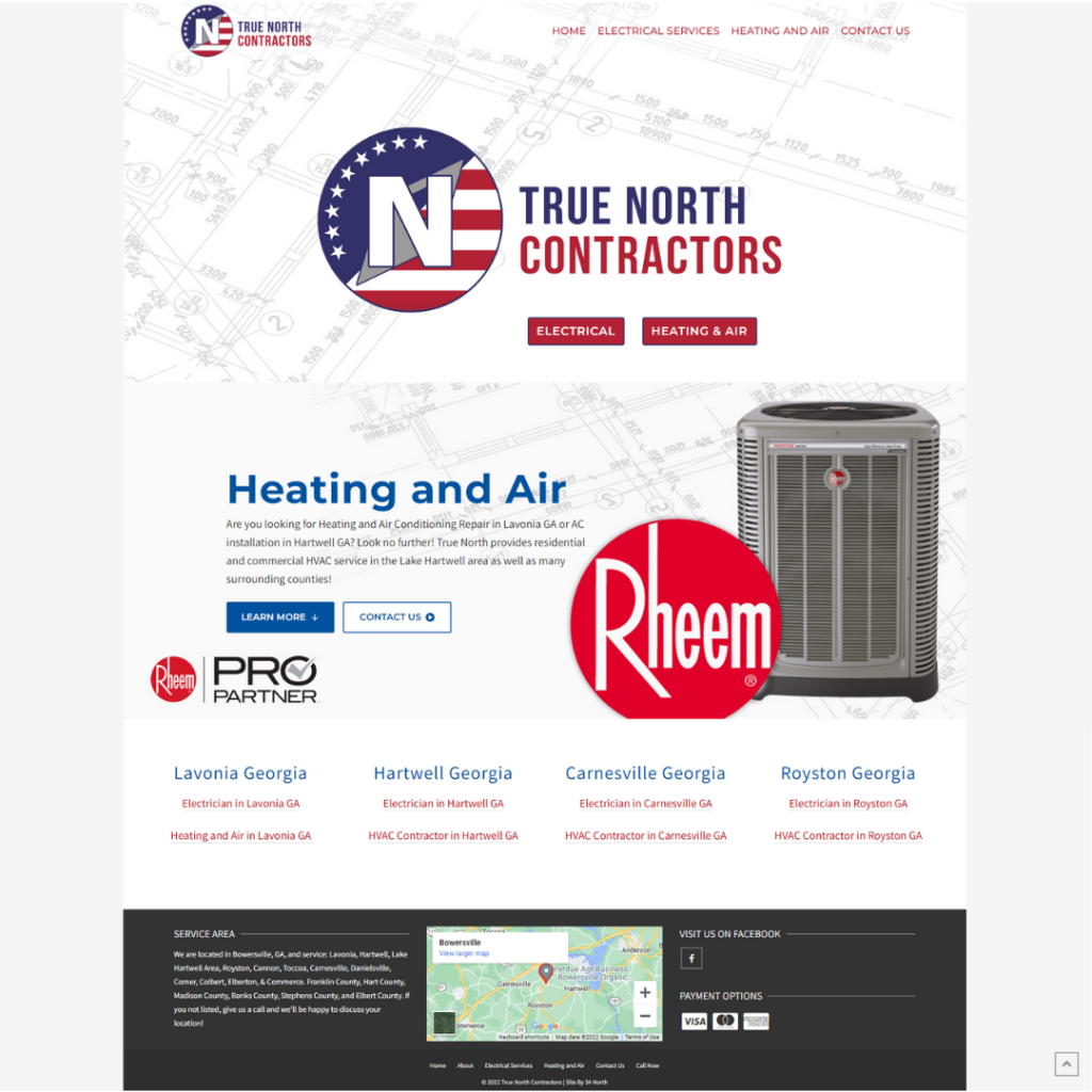 True North Contractors Website