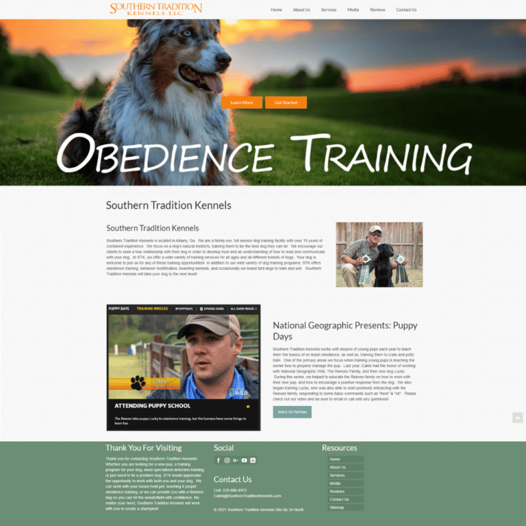 Dog Trainer Website